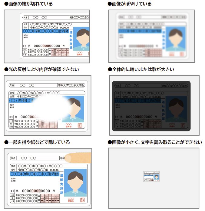 本人確認書類の撮影の仕方